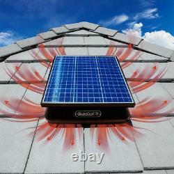 Heavy Duty Adjustable Energy Saving 40W Solar & Electric Roof Mount Attic Fan