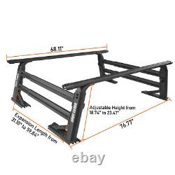 Heavy Duty Adjustable Height Truck Bed Cargo Rack Extendable Truck Ladder Rack