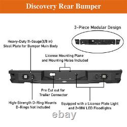 Heavy-Duty Front Rear Bumper withWinch Plate & Lights For 2009-2012 Dodge Ram 1500