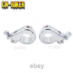 Heavy Duty Mustache Highway Front Engine Guard Foot Pegs For 18+ Harley Softail