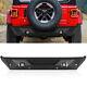 Heavy Duty Offroad Rear Bumper Fits 18-24 Jeep Wrangler Jl With Sensor Hl & Lights