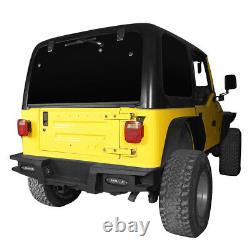 Heavy-Duty Rear Bumper Assembly withHitch Receiver for 1997-2006 Jeep Wrangler TJ