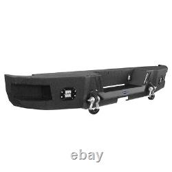 Heavy-Duty Rear Bumper withLED Lights & D-Rings For 2006 2007 2008 Dodge Ram 1500