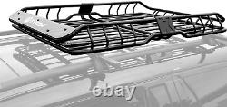 Heavy Duty Roof Mounted Cargo Basket Rack L57.5 X W42 X H6 Roof Top Luggage Carr