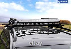 Heavy Duty Roof Mounted Cargo Basket Rack L57.5 X W42 X H6 Roof Top Luggage Carr
