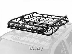 Heavy-Duty Roof Mounted Cargo Rack Car Vehicle Basket Steel Luggage Carrier New