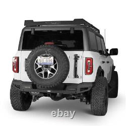 Heavy Duty Steel Back Rear Bumper Assembly withLED Light fit 2021-2023 Ford Bronco