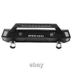 Heavy-Duty Steel Front Bumper Skid Plate withLED Light Bar Fit Toyota Tacoma 16-22