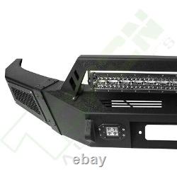 Heavy Duty Steel Front Bumper Winch Plate with LED Light For 09-14 Ford F150 F-150