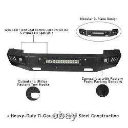 Heavy-Duty Steel Front Bumper withLED Lights for 2014-2015 Chevy Silverado 1500