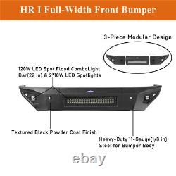 Heavy Duty Steel Front Bumper with 120W LED Light Bar fit Ram 1500 Rebel 2015-2018