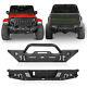 Heavy Duty Steel Front Rear Bumper Bars Combo For Jeep Gladiator Jt 2020-2023