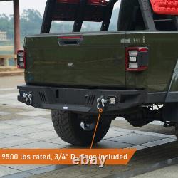 Heavy Duty Steel Front Rear Bumper Bars Combo for Jeep Gladiator JT 2020-2023
