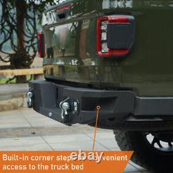 Heavy Duty Steel Front Rear Bumper Bars Combo for Jeep Gladiator JT 2020-2023