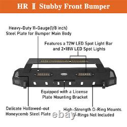 Heavy-Duty Steel Front Rear Bumper withLED Light Bar For 2016-2023 Toyota Tacoma