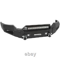 Heavy Duty Steel Front Rear Bumper withLED Lights for 2016-18 Chevy Silverado 1500