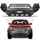 Heavy Duty Steel Front Winch Bumper Assembly W Leds For Toyota Tacoma 2016-2020