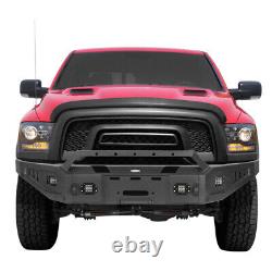 Heavy Duty Steel Front Winch Bumper withLed Lights for 2015-2018 Ram 1500 Rebel