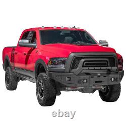 Heavy Duty Steel Front Winch Bumper withLed Lights for 2015-2018 Ram 1500 Rebel