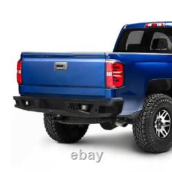 Heavy Duty Steel Rear Bumper Cover withLED Lights for 07-18 Chevy Silverado 1500