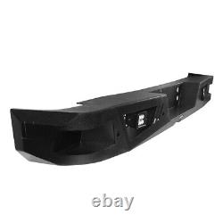 Heavy Duty Steel Rear Bumper Cover withLED Lights for 07-18 Chevy Silverado 1500