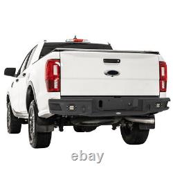 Heavy-Duty Steel Rear Bumper with2x 18W LED Floodlights For 2019-2023 Ford Ranger