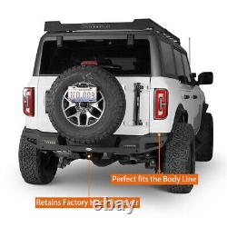 Heavy Duty Steel Rear Bumper with2x 18W LED Floodlights For 2021-2023 Ford Bronco