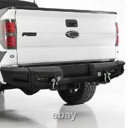 Heavy Duty Steel Rear Bumper withLED Light D-ring For 2009-2014 Ford F150 Offroad