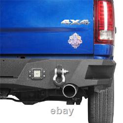 Heavy Duty Steel Rear Bumper withLED Light & D-ring for Dodge Ram 1500 2009-2018