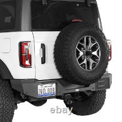 Heavy Duty Steel Rear Bumper with License Plate Mounting Fit Ford Bronco 2021-2023