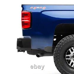 Heavy Duty Steel Rear Step Bumper withLed Light for Chevy Silverado 1500 2007-2018