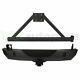 Heavy Duty Steel Rear Step Bumper With Tire Carrier For 07-18 Jeep Wrangler