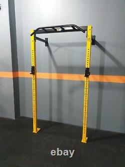 Heavy Duty Wall Mounted Rack Commercial Squat Rack J Hooks Safety Arms