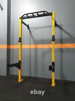 Heavy Duty Wall Mounted Rack Commercial Squat Rack J Hooks Safety Arms