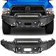 Heavy Steel Front Bumper With Winch Plate Led Light For 10-18 Dodge Ram 2500 3500