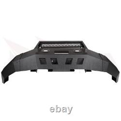 Heavy Steel Front Bumper with Winch Plate Light for 2010-2018 Dodge Ram 2500 3500