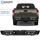 Heavy Steel Rear Bumper Built-in 4x Led Lights D-rings For 07-13 Toyota Tundra