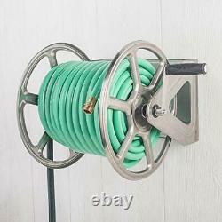 Hose Reel Stainless Steel Heavy Duty Solid Wall Mounted Non-Skid Floor Mount