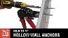 How To Fit Hollow Wall Anchors