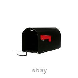 Ironside black heavy-duty steel post mount mailbox gibraltar galvanized large