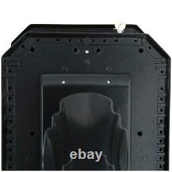 Large Pedestal Locking Mailbox Post Mount Combo Heavy-duty Cast Aluminum Black