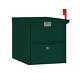 Locking Mailbox Security Post Mount Secure Box Green Heavy-duty Aluminum X-large