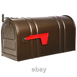 Mailbox Post Mount Bronze Heavy Duty Steel Large Metal Antique Classic Style New