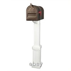 Mailbox Post Mount Bronze Heavy Duty Steel Large Metal Antique Classic Style New