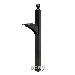 Mailbox Post Mount Heavy Duty Aluminum Steel Weather Resistant Rust Proof Mail