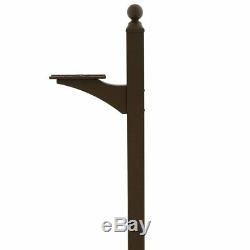 Mailbox Post Mount Heavy Duty Galvanized Steel Weather Resistant Rust Proof Mail