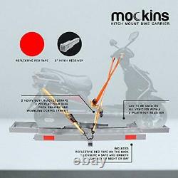 Mockins Gray Hitch Mounted Motorcycle Carrier The Heavy Duty Steel Dirt Bike