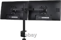 Mount-It! Dual Monitor Mount Double Monitor Desk Stand Two Heavy Duty Full M