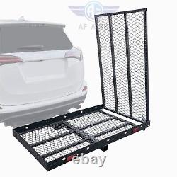 New Folding Mobility Carrier Wheelchair Scooter Hitch Mount Medical Loading Ramp