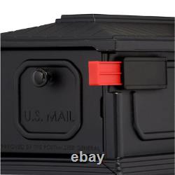 New Gibraltar BlackStratford Mail Box, Heavy Duty Mailbox and Post Combination